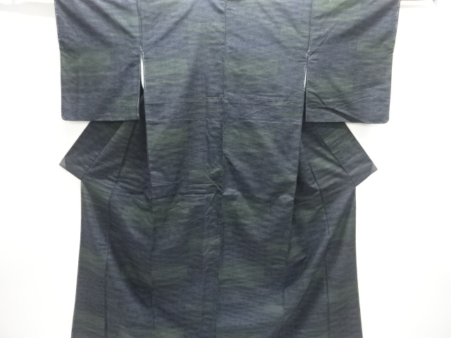 JAPANESE KIMONO / ANTIQUE KIMONO / SILK / MAWATA YUKI TSUMUGI / WOVEN ASANOHA